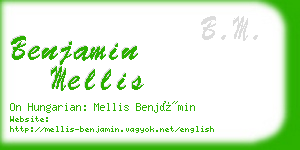 benjamin mellis business card